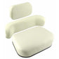 SW159857A 3 Piece Cushion Set, Cream Vinyl, Fits Oliver 1550, 1555, 1650, 1655