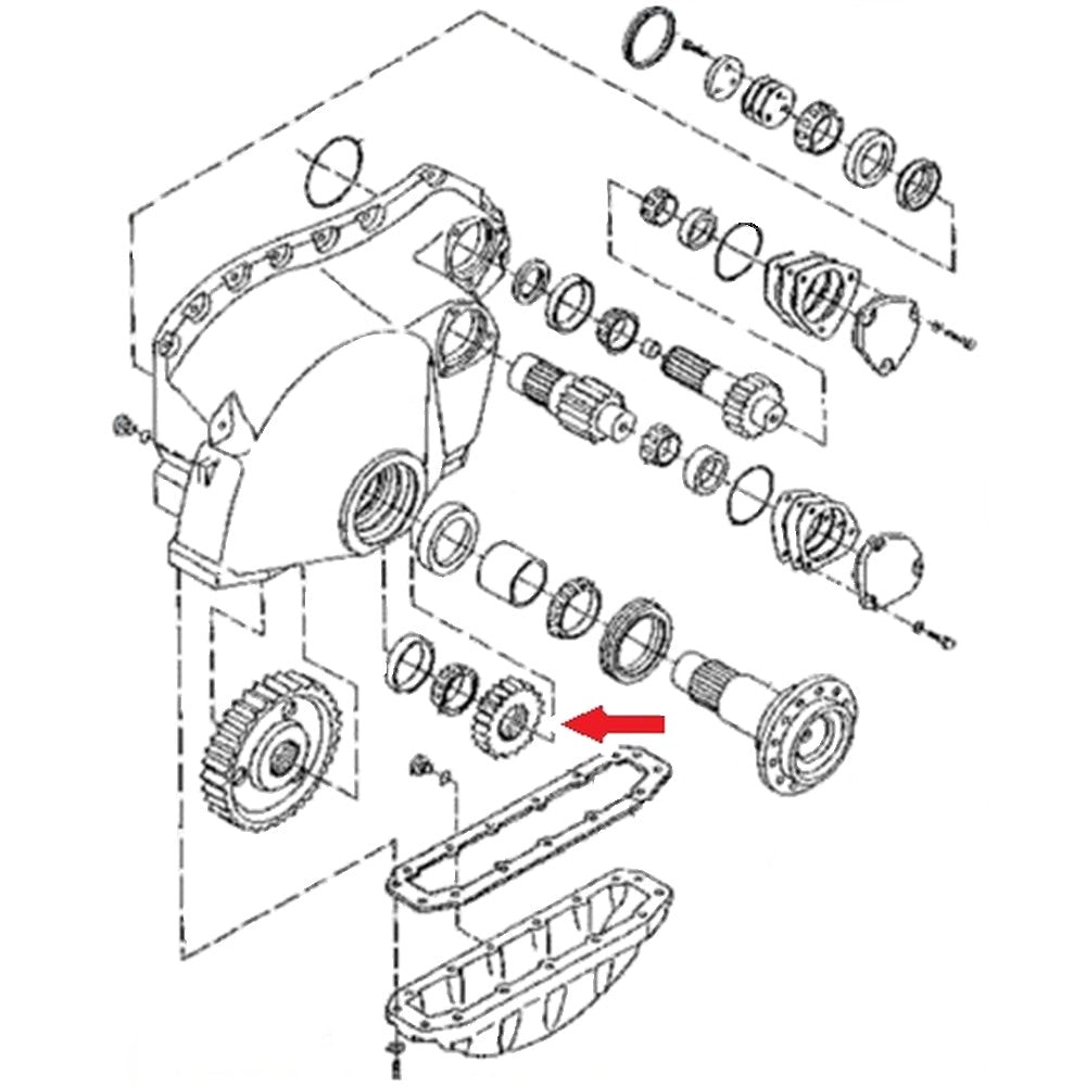 Final Drive Idler Gear Fits John Deere Replaces T105459