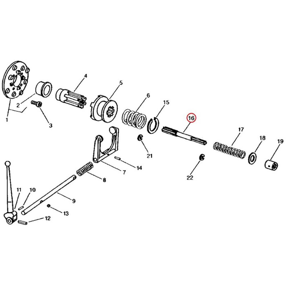 Hydraulic Pump Drive Shaft Fits John Deere Replaces T105548