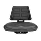 T110BL Black Universal Tractor Seat with Trapezoidal Back Trapezoid