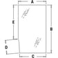 LH Upper Door Glass Fits 210C 310C 315C 315CH 410B 410C 415B 510B 510C 515B 610B