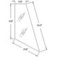 T164708 LH Rear Corner Glass Fits John Deere 310G 310J 310SJ 410G 410J 710G 710J