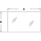 T242700 Rear Upper Glass Fits John Deere 310G 310J 410G 410J 710G 710J 315SG