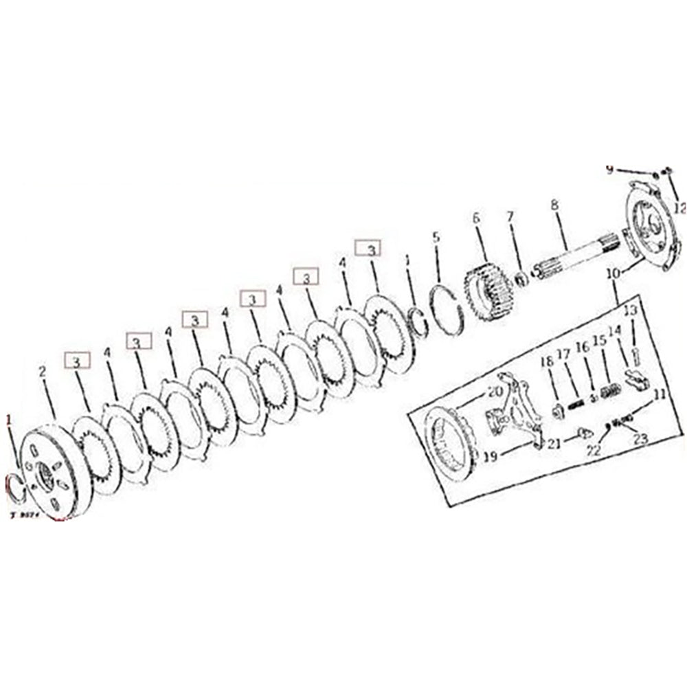 Steel Clutch Disc Fits John Deere Replaces T21315