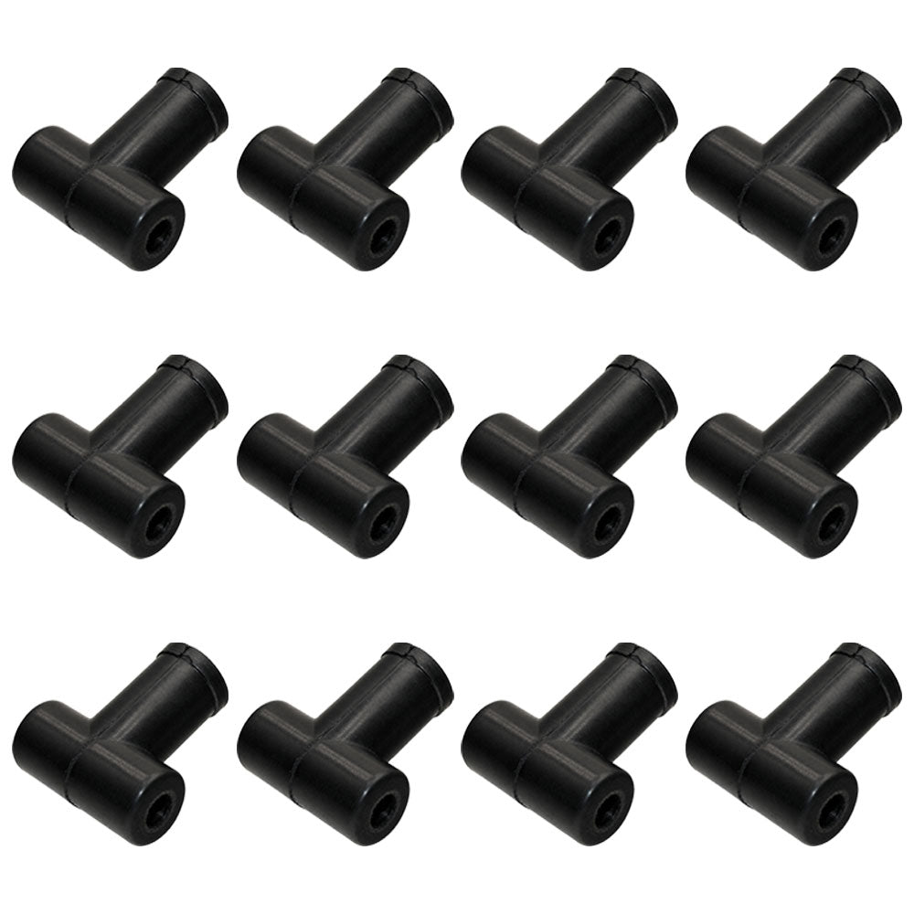 T23425 Twelve (x12) Fuel Inj. Return Line T-Boots Fits John Deere 2510 4240 4630