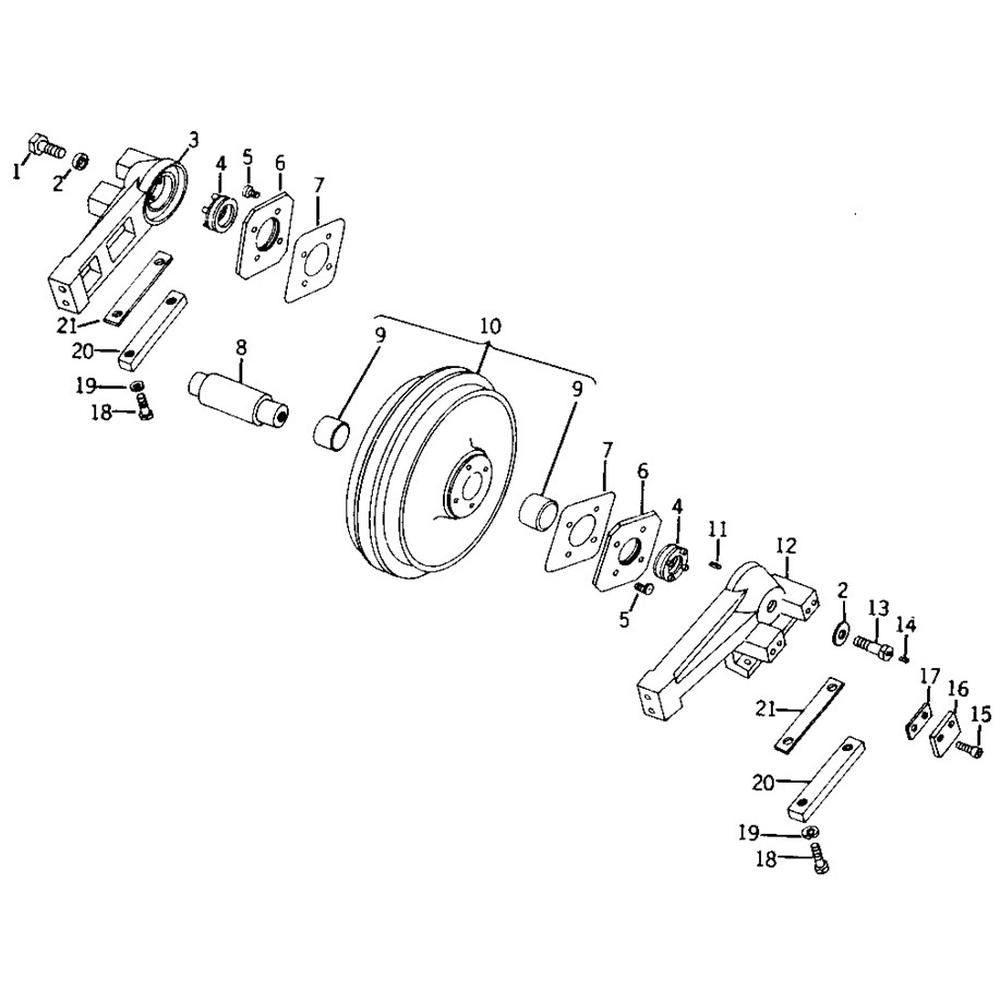 T27516 Idler Guide Plate Fits John Deere 350, 350B, 350C, 350D, 1010, 400G