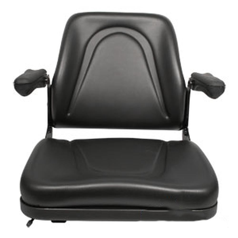 A-T500BL Black Universal Seat - Fits Allis Chalmers; Fits Bobcat; Fits Case