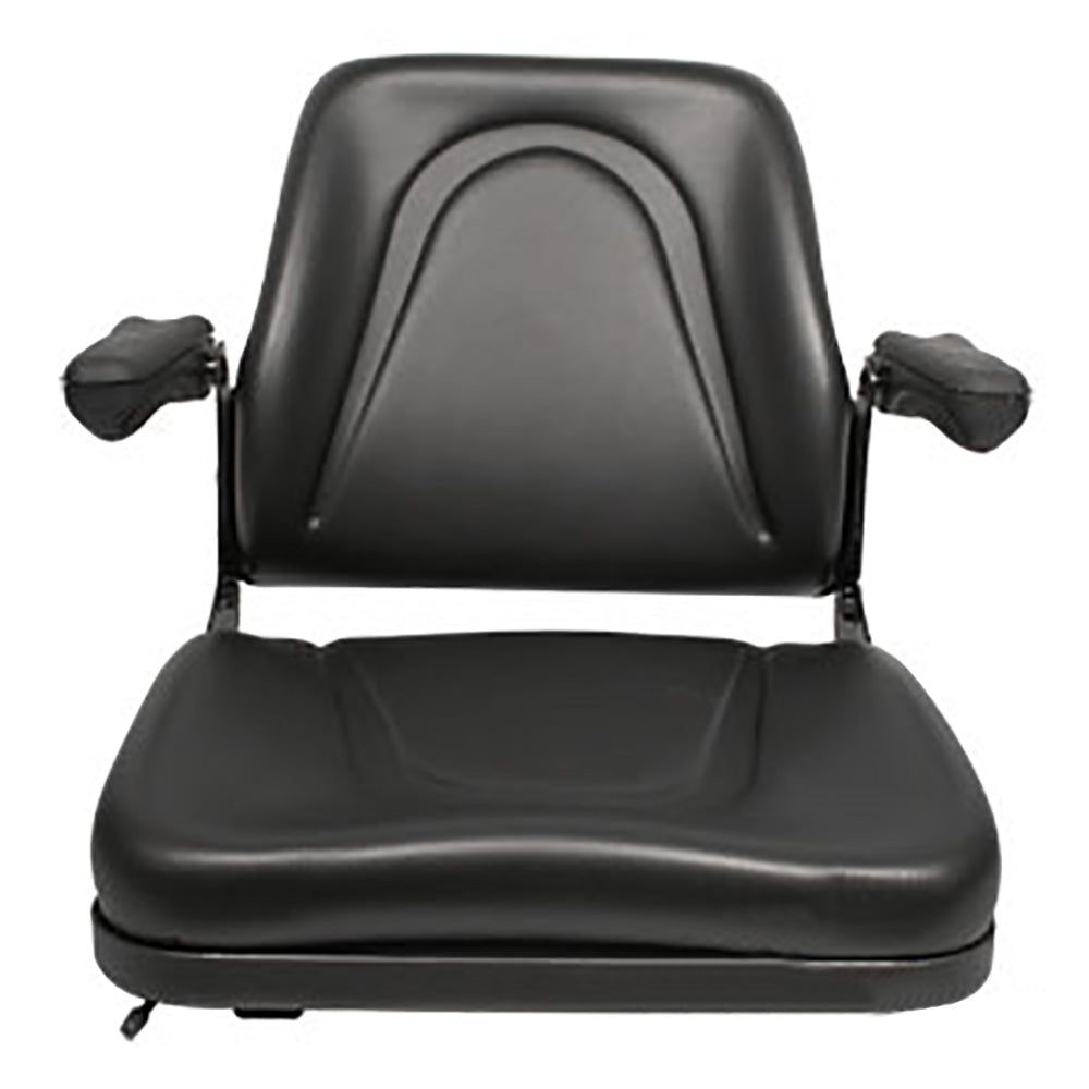A-T500BL Black Universal Seat - Fits Allis Chalmers; Fits Bobcat; Fits Case