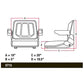 Seat to fit Fits John Deere Fits Allis Chalmers Fits Massey Ferguson White
