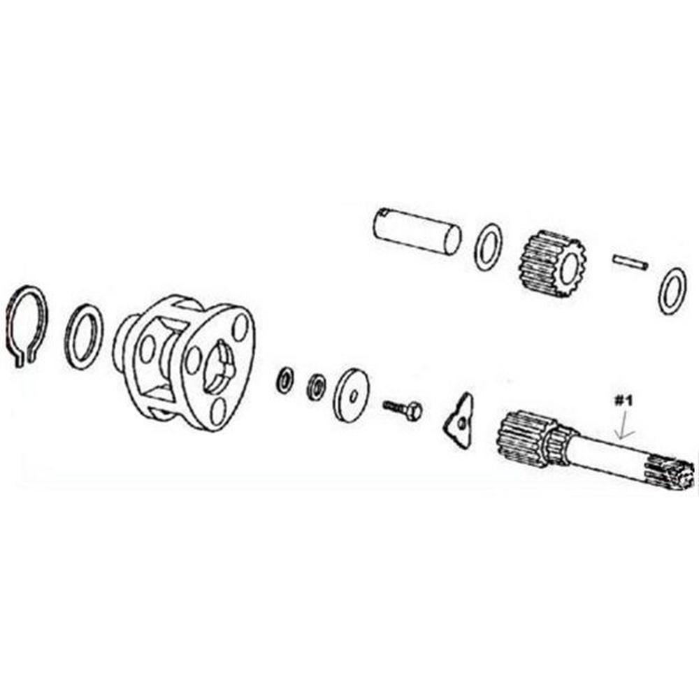 T28907 Shaft Planetary Drive RH Fits John Deere 300 301 310 310A 400 410 480