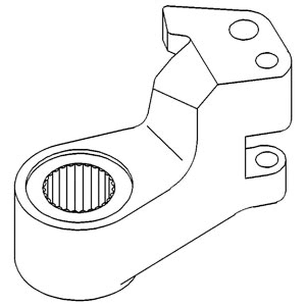 T77482 Steering Arm R/H 30 spline Fits John Deere 310B s/n 700148-, 401D s/n 700