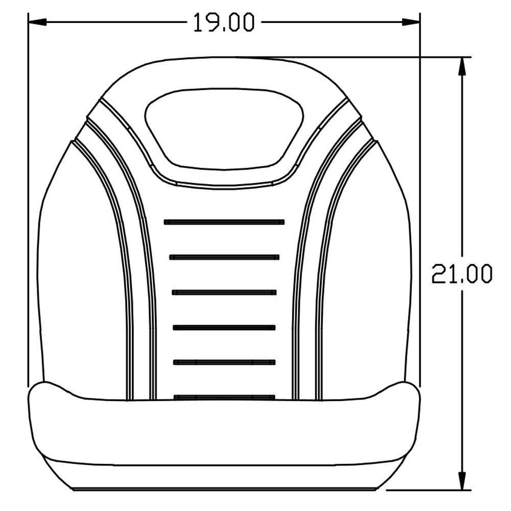 High Back Yellow Seat Fits JD Fits John Deere Riding Mowers