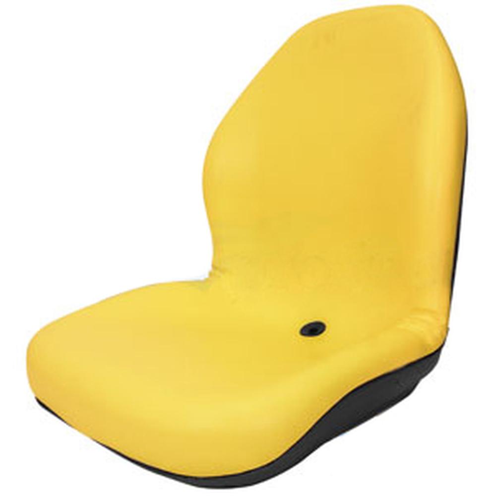 Yellow Vinyl High Back Seat Fits John Deere Replaces AM103226