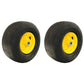 2 Pack Smooth Wheel Assembly 13x6.50-6 Fits John Deere TCA19309 TCA16946