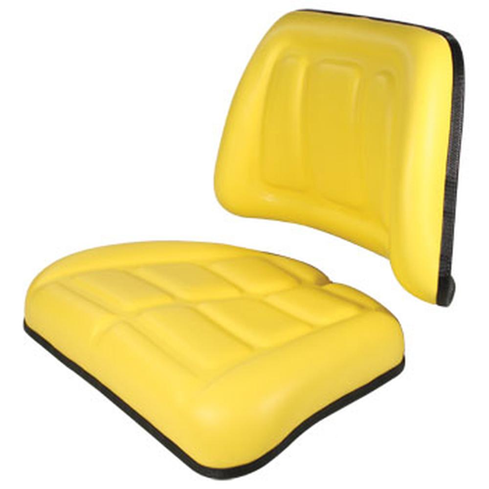 TKYL New Aftermarket Tractor Trapezoid Back & Bottom Yellow Seat Cushion Kit