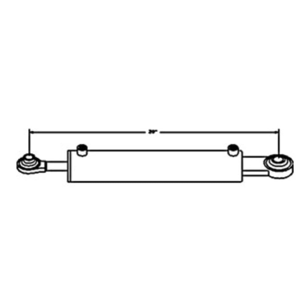 TLH05 Fits CAT II Hydraulic Top Link Cylinder Fits Kubota Tractor Models