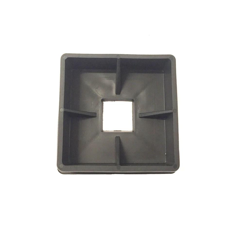One (1) RV Bumper End Cap nominal M600 4" X 4" X 1" Square Rubber
