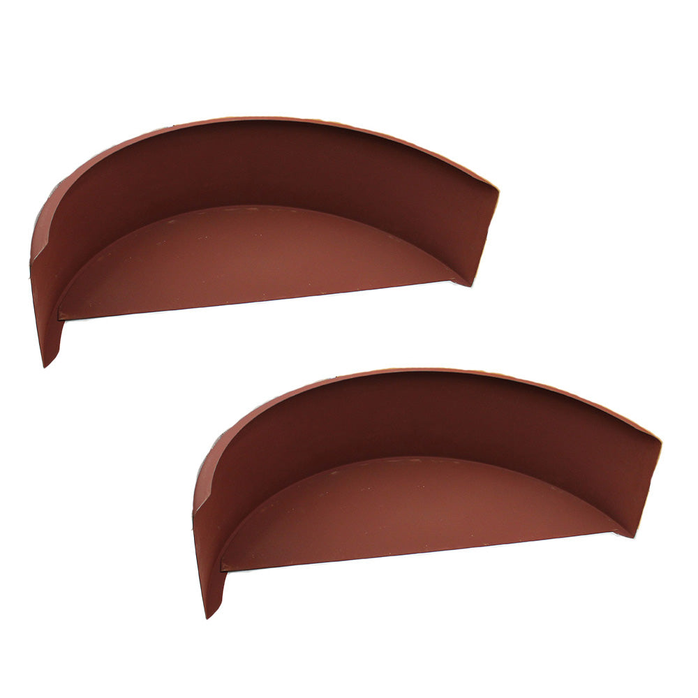 One Pair of 9” x 32” x 15” Trailer Axle Steel Fenders with High Backs