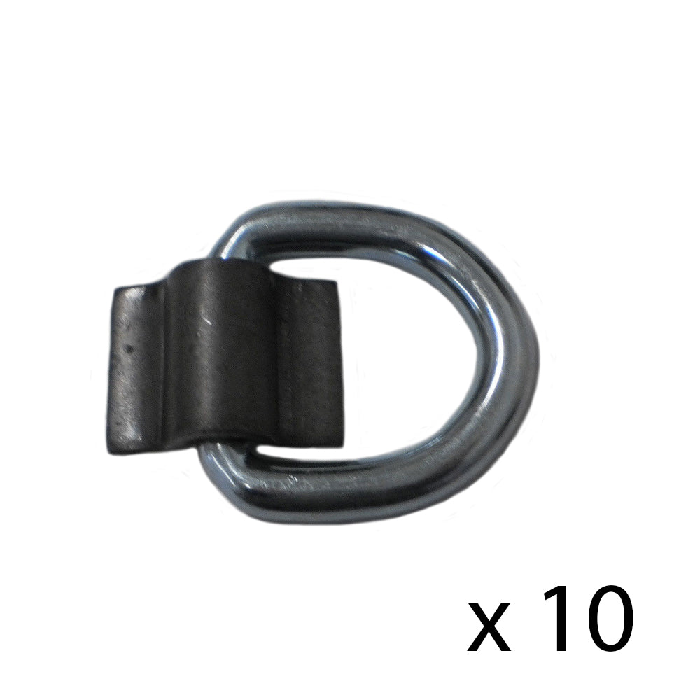 Qty 10: 3/8" Weld On D-Ring Fits Universal Products Replaces 10WR15