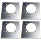 (4) New Backing / Mounting Plates for D-Ring Tie Down Recessed D-Rings Rope Ring