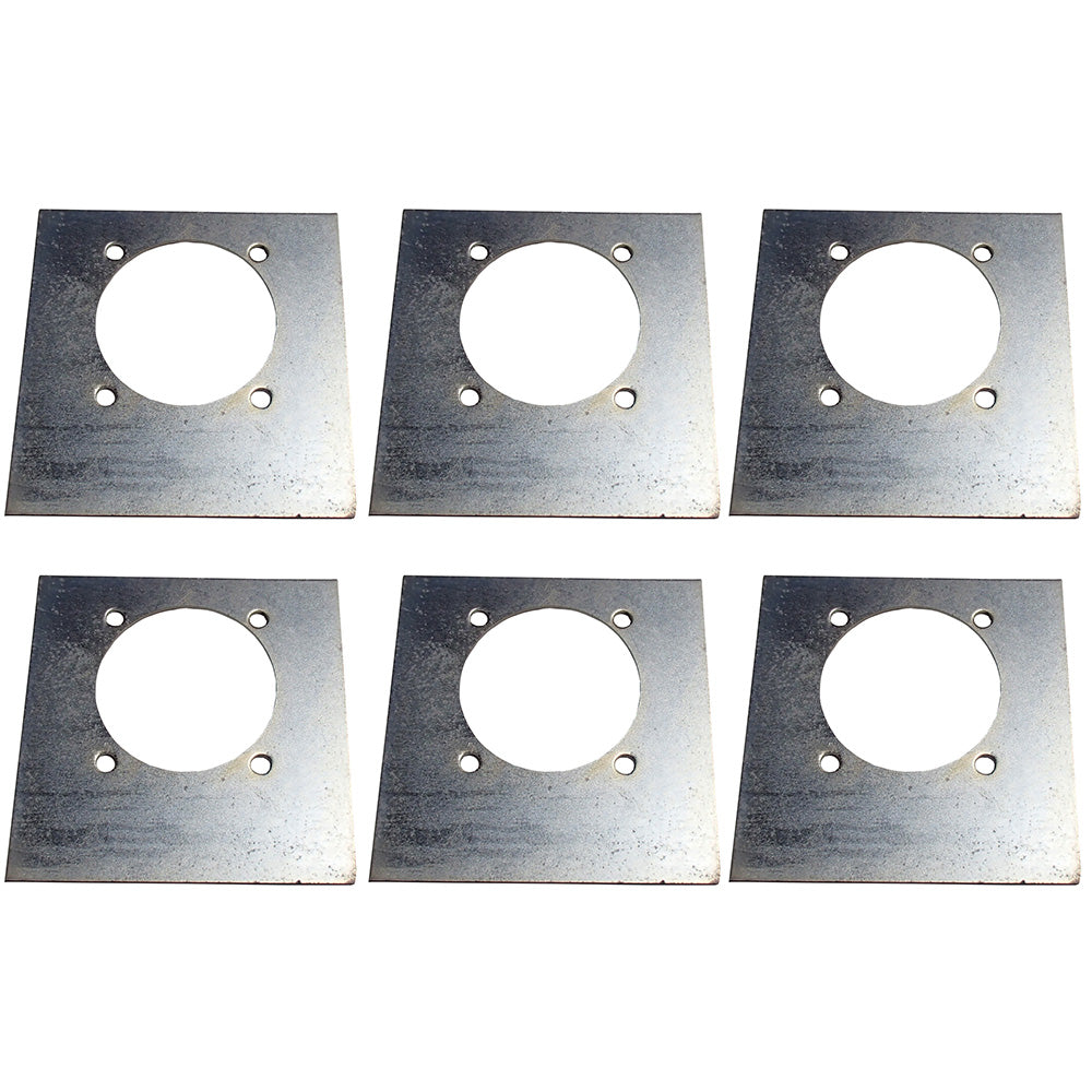 6 - RECESSED BACKING PLATE MOUNTING PLATES f D RING PLATE TIE DOWN ROPE D RINGS