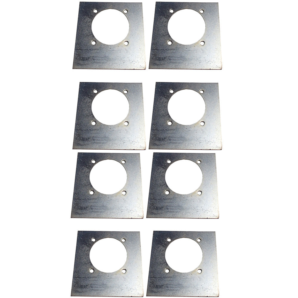 (8) New Backing / Mounting Plates for D-Ring Tie Down Recessed D-Rings Rope Ring