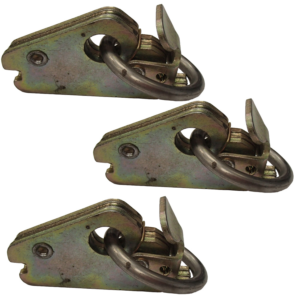 (3) E Track O Ring Fitting for Enclosed Trailer Toy Hauler Truck Cargo Tie Down