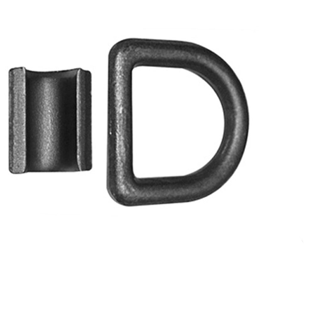 DR050-Z-BLK (10) 1/2" Bolt-on D-Ring (Black)  Fits Universal Products