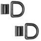 Qty 2: 1/2" Bolt-on D-Ring (Black) Fits Universal Products Replaces DR050-Z-BLK