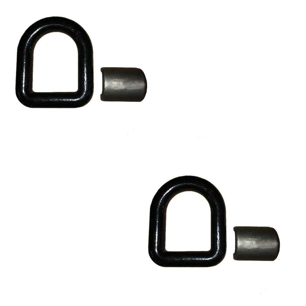 Tlu28-0017 Two 1" Weld-On D-Ring (Black) Fits Universal