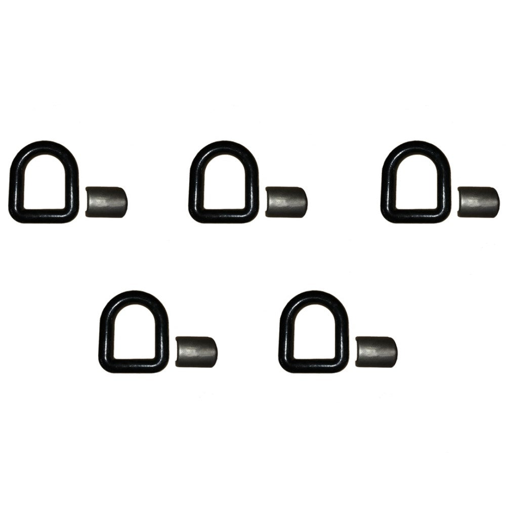 Tlu28-0017 Five 1" Bolt-on D-Ring (Black)  Fits Universal