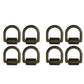 Qty 8: 1" Weld-On D-Ring (Black)
 Fits Universal Replaces Tlu28-0017
