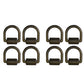Tlu28-0017 Eight 1" Weld-On D-Ring (Black)  Fits Universal