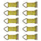 10 Pk E Track Cargo Tie Off Rope Down Fitting Straps Enclosed Trailer 3,000 lbs