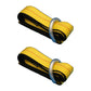 (2) Car Hauler Lasso Wheel Tie Down Straps 8' w/D-Ring for Tow Dolly Tow Truck