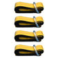Qty 4: Heavy Duty Lasso/Wheel Lift Straps  (Yellow)  Fits Universal Products