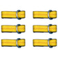 Qty 6: Heavy Duty Lasso/Wheel Lift Straps  (Yellow)  Fits Universal Products