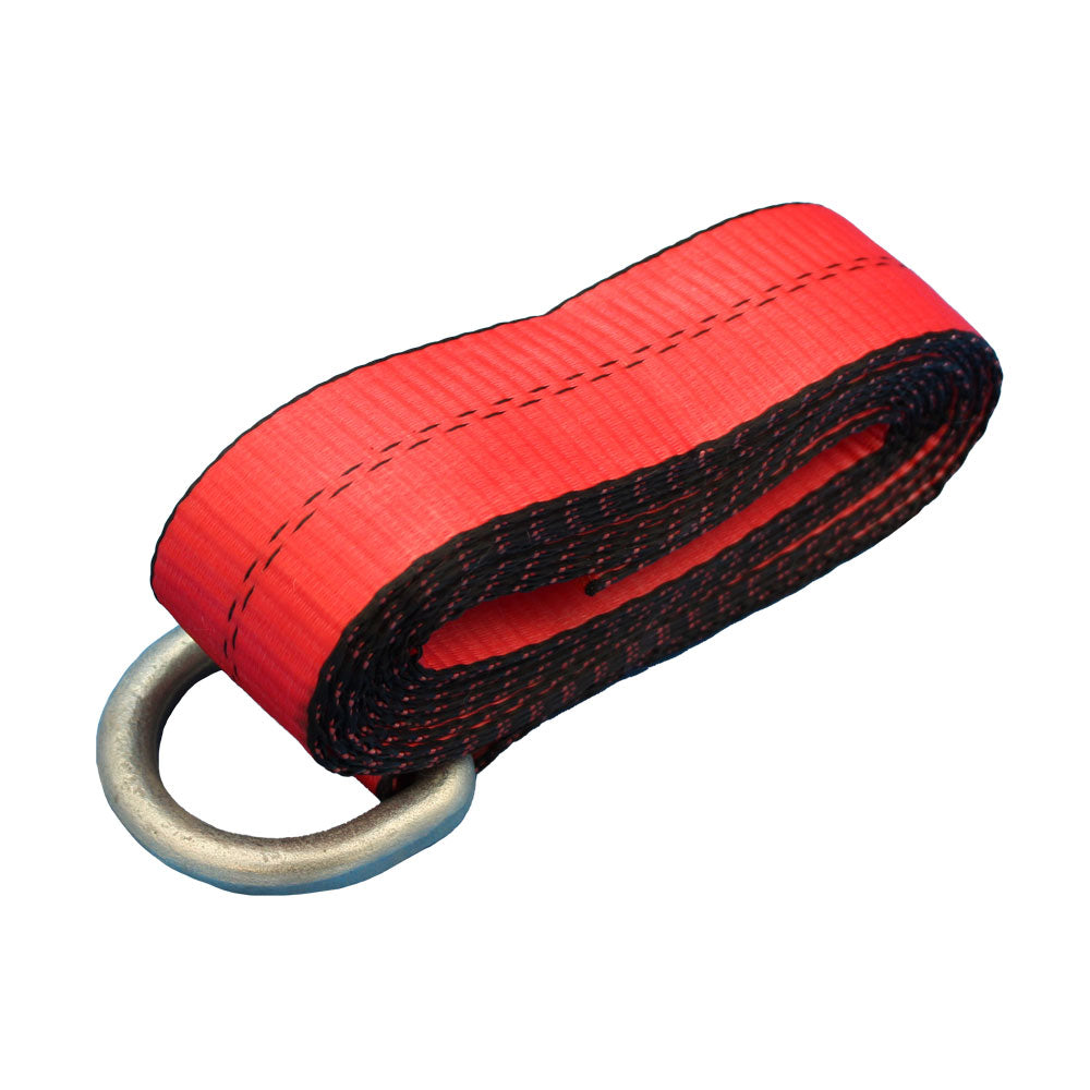 One (1) New Replacement 2" x 12' Heavy Duty Red Tie Down Strap