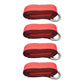 Qty 4: Heavy Duty Lasso/Wheel Lift Straps (Red) Fits Universal Replaces N/A