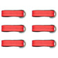 Qty 6: Heavy Duty Lasso/Wheel Lift Straps (Red) Fits Universal Replaces N/A