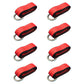 Qty 8: Heavy Duty Lasso/Wheel Lift Straps (Red) Fits Universal Replaces N/A