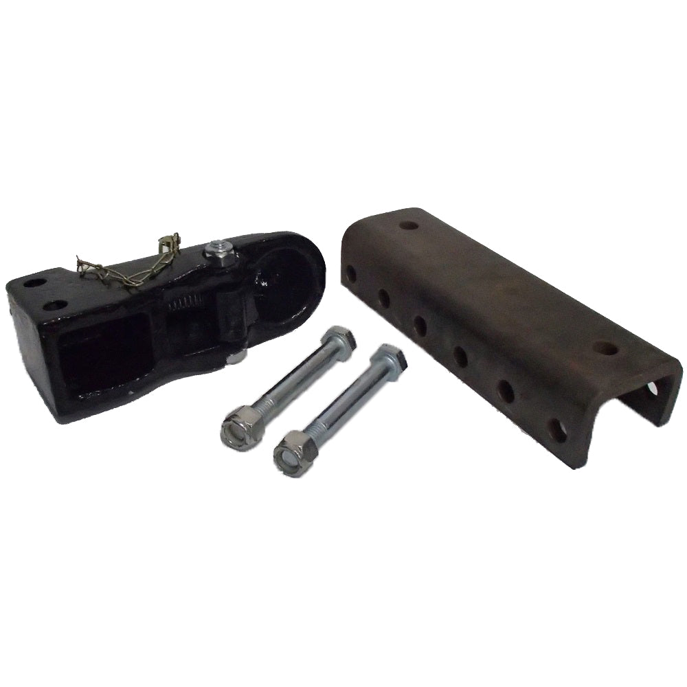 Trailer 15,000 lb 2-5/16" Black Powder Coated Adjustable Tongue Coupler Hitch