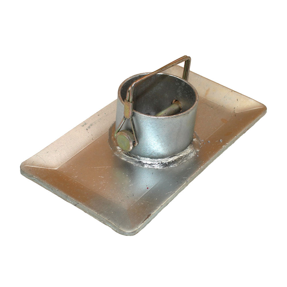 Trailer Jack Foot Plate With Lock Pin 26029