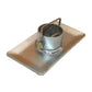 Trailer Jack Foot Plate w/ Lock Pin Fits Bull Dog Replaces 500244
