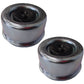 2 Trailer Axle Hub EZ Lube 2.72" Dust Cover Grease Cap & Rubber Plug for Dexter