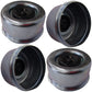 Qty 4: Grease Cap with Rubber Plug Fits Dexter 5,000 - 7,000 lb Axles