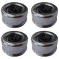 Qty 4: Grease Cap with Rubber Plug Fits Dexter 5,000 - 7,000 lb Axles