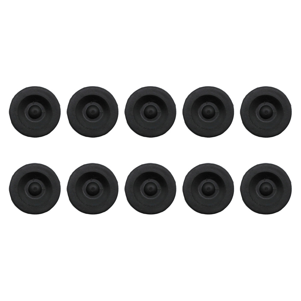 (10) New Replacement Black Rubber Grease Plug Hub Dust Caps TLU31-0009