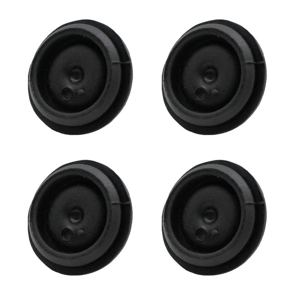 (4) BLACK RUBBER GREASE PLUG Hub Dust Caps for Eng Trailer Camper Axle