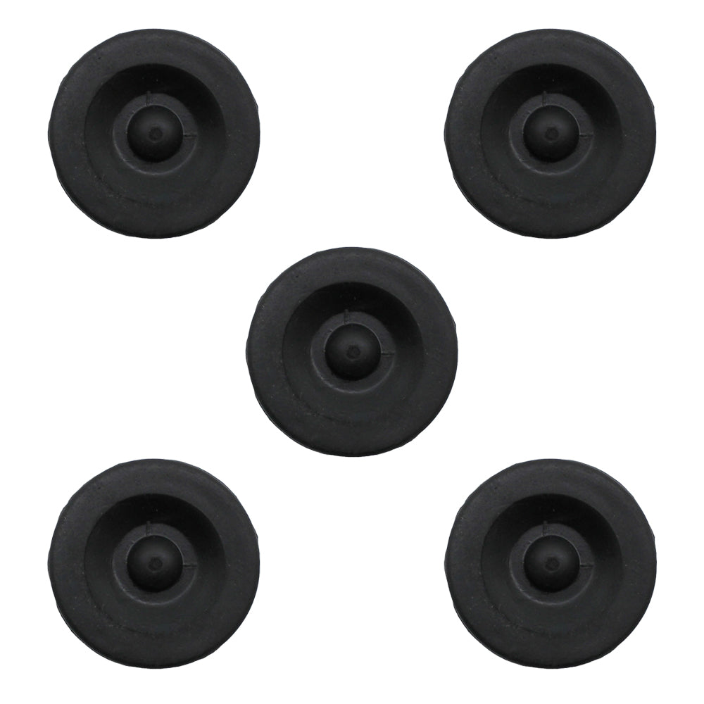 (5) New Black Rubber Grease Plug Hub Dust Caps Fits AL-KO Trailer Camper RV Axle